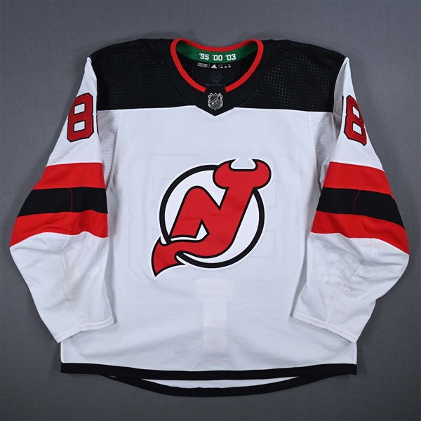 Bahl, Kevin<br>White Set 1<br>New Jersey Devils 2023-24<br>#88 Size: 58