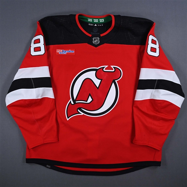 Bahl, Kevin<br>Red Set 2<br>New Jersey Devils 2023-24<br>#88 Size: 58
