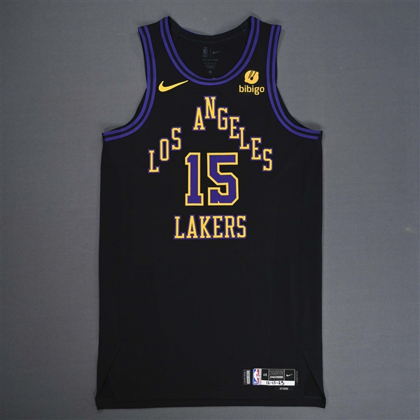 Reaves, Austin<br>City Edition - Worn 12/15/2023<br>Los Angeles Lakers 2023-24<br>#15 Size: 48+6