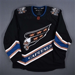 Blank - No Name or Number<br>Black Reverse Retro (Adidas Primegreen) - CLEARANCE<br>Washington Capitals <br> Size: 56