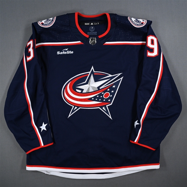 Angle, Tyler<br>Blue Set 1 - Game-Issued (GI)<br>Columbus Blue Jackets 2023-24<br>#39 Size: 56