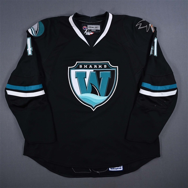 Sisca, Daniel *<br>Black Set 1<br>Worcester Sharks 2007-08<br>#41 Size: 56