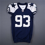 Spencer, Anthony *<br>Blue Throwback - worn 11/24/11 vs Miami Dolphins<br>Dallas Cowboys 2011<br>#93 Size: 48