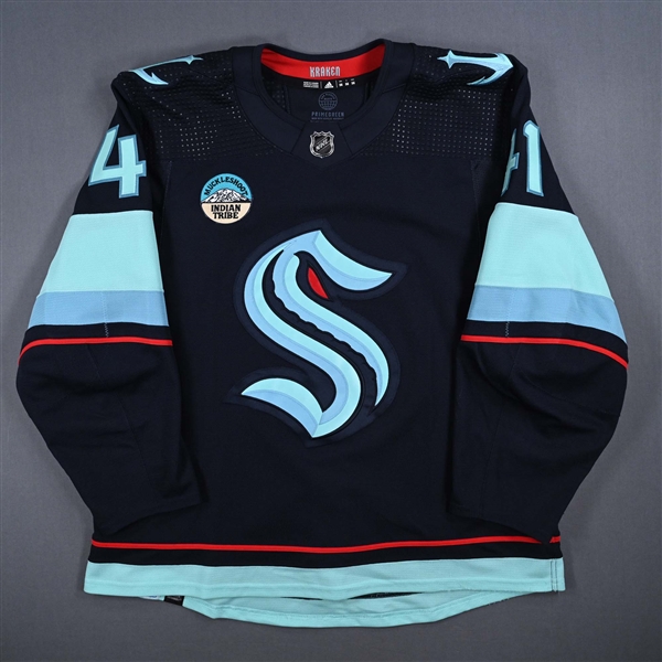 Bellemare, Pierre-Edouard<br>Blue Set 3<br>Seattle Kraken 2023-24<br>#41Size: 56