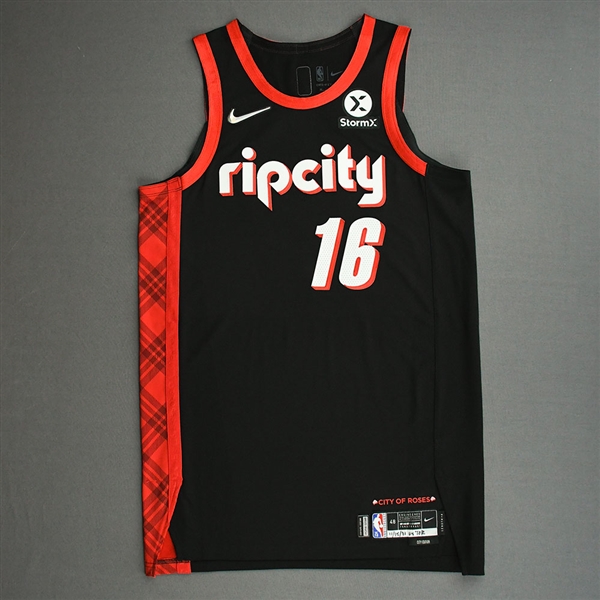 Elleby, CJ *<br>City Edition Jersey - Dressed, Did Not Play (DNP)<br>Portland Trail Blazers 2021-22<br>#16 Size: 48+4