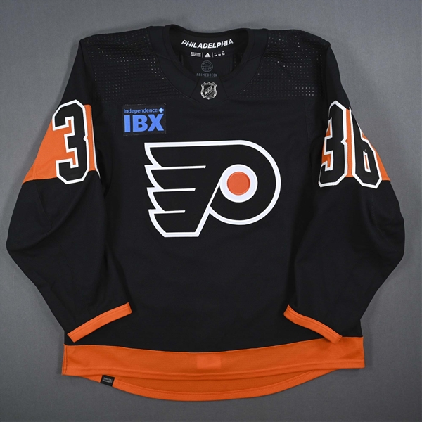 Andrae, Emil<br>Third Set 1 - Game-Issued (GI)<br>Philadelphia Flyers 2023-24<br>#36 Size: 54