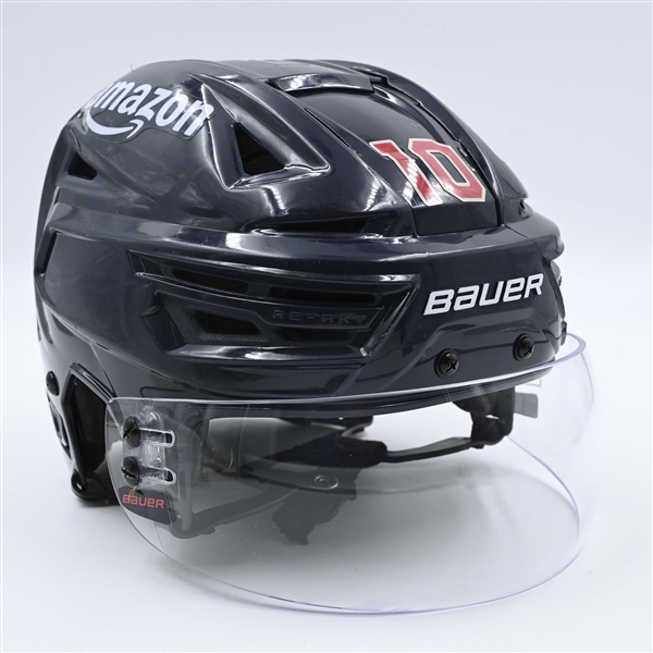 Beniers, Matty *<br>Navy, Bauer Helmet w/ Bauer Shield - Worn in 2024 Winter Classic, and on Feb. 24, 2024, Mar. 21, 2024 and Mar. 24, 2024<br>Seattle Kraken 2023-24<br>#10Size: Medium