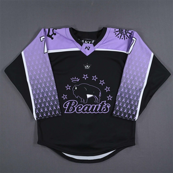 (NNOB), No Name On Back<br>Hockey Fights Cancer - Game-Issued (GI)<br>Buffalo Beauts 2022-23<br>#7 Size: SM