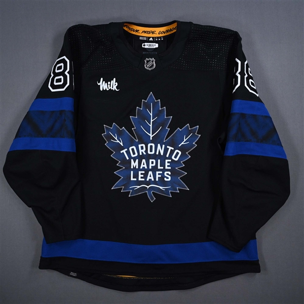 Nylander, William *<br>Black Flipside Alternate<br>Toronto Maple Leafs 2022-23<br>#88 Size: 56