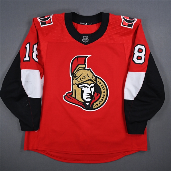 Dzingel, Ryan *<br>Red Set 2<br>Ottawa Senators 2017-18<br>#18Size: 56