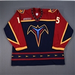 Brunette, Andrew *<br>Navy w/ NHL 2000 Patch<br>Atlanta Thrashers 1999-00<br>#15 Size: 56