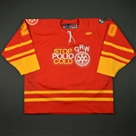 McIlveen, Paul<br>Red "Stop Polio Cold" -  Feb. 18<br>Greenville Road Warriors 2010-11<br>#20 Size:56