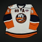 Comrie, Mike<br>White - w/ Core of the Four 25th Anniversary Patch, w/A<br>New York Islanders 2007-08<br>#89 Size: 56