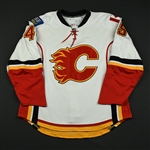 Lundmark, Jamie<br>White Set 3 / Playoffs<br>Calgary Flames 2008-09<br>#45 Size: 56