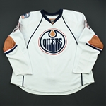 Cole, Erik<br>White Set 1<br>Edmonton Oilers 2008-09<br>#26 Size: 58