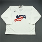 Ryan, Bobby * <br>White, U.S. Olympic Mens Orientation Camp Issued Jersey, Signed<br>USA 2009<br>#9 Size: XL