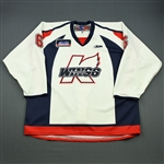 Colbert, Will<br>White Set 1<br>Kalamazoo Wings 2009-10<br>#6 Size: 58