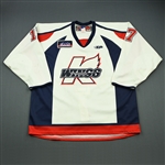 Featherstone, Devin<br>White Set 1<br>Kalamazoo Wings 2009-10<br>#17 Size: 56