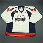 McGuirk, Brian<br>White Set 1<br>Kalamazoo Wings 2009-10<br>#28 Size: 58