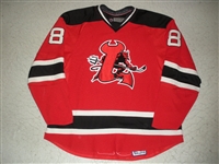 Grand-Pierre, Jean-Luc<br>Red Set 1<br>Lowell Devils 2007-08<br>#8 Size: 58
