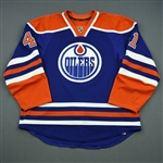 Acton, Will<br>Blue Retro Set 1, NHL Debut and 1st Point<br>Edmonton Oilers 2013-14<br>#41 Size: 56