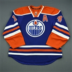 Eberle, Jordan<br>Blue Retro Set 3 w/A<br>Edmonton Oilers 2013-14<br>#14 Size: 56