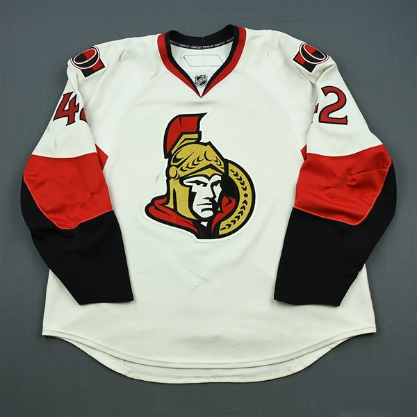 OBrien, Jim<br>White Set 1 - NHL Debut<br>Ottawa Senators 2010-11<br>#42 Size: 58