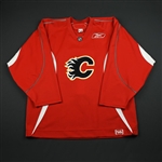 Reebok<br>Red Practice Jersey<br>Calgary Flames 2006-07<br># Size: 56