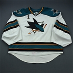 Greiss, Thomas * <br>White<br>San Jose Sharks 2011-12<br>#1 Size: 58G