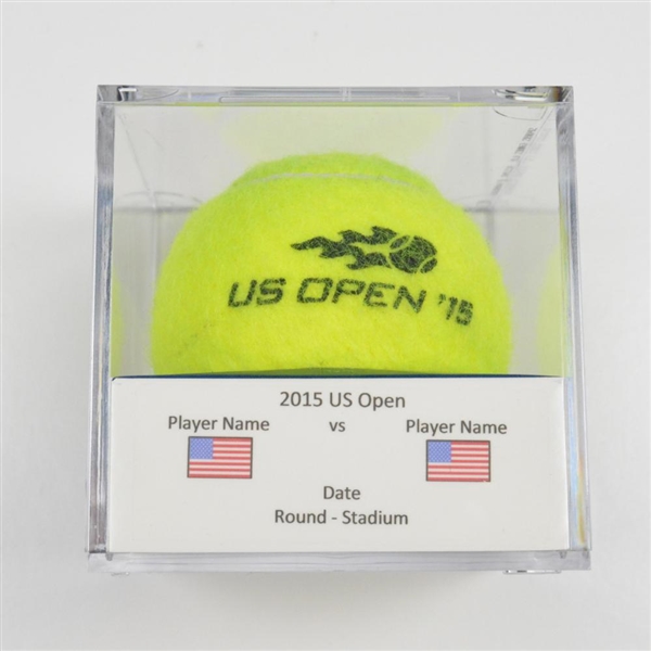 Aljaz Bedene vs. Donald Young<br>Match-Used Ball - Round 2 - Court 17<br>US Open Mens Singles 2015