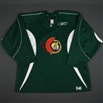 Reebok<br>Green Practice Jersey<br>Ottawa Senators 2005-06<br>Size: 58