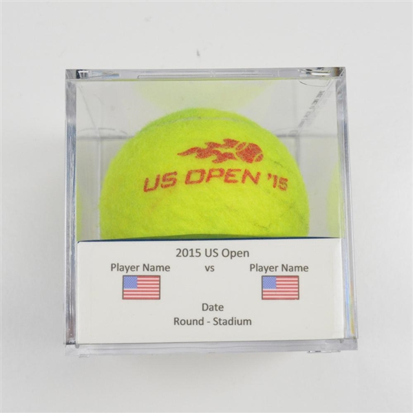 Anastasia Pavlyuchenkova vs. Magdalena Rybarikova<br>Match-Used Ball - Round 1 - Court 15<br>US Open Womens Singles 2015