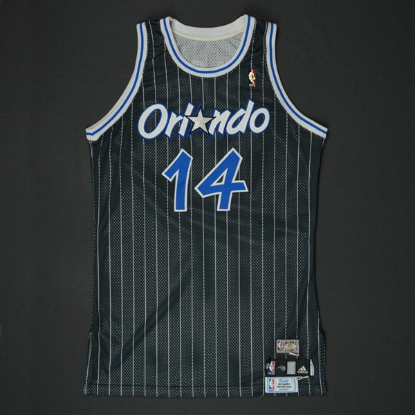 Nelson, Jameer * <br>Black Hardwood Classics - 1 of 2 Jerseys - Photo-Matched  to 5 Games<br>Orlando Magic 2009-10<br>#14 Size: 46