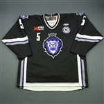 Liotti, Louis<br>Black Set 1 w/ 10th Anniversary Patch<br>Reading Royals 2010-11<br>#5 Size: 56