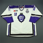 Timberlake, Devin<br>White Set 1 w/ 10th Anniversary Patch<br>Reading Royals 2010-11<br>#10 Size: 56