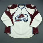 Gaunce, Cameron<br>White Set 2 - NHL Debut<br>Colorado Avalanche 2010-11<br>#43 Size: 58