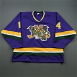 Paquin, Patrice * <br>Purple<br>Mobile Mysticks 1996-97<br>#14 Size: XXL