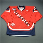 Fournier, Andrew<br>Red Kelly Cup Finals - Game 1 & 2<br>Kalamazoo Wings 2010-11<br>#9 Size: 56