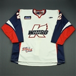 Landry, Jon A.<br>White Kelly Cup Finals - Game 3 & 4<br>Kalamazoo Wings 2010-11<br>#2 Size: 56