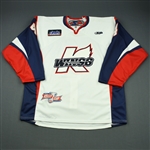 Tarasuk, Steven<br>White Kelly Cup Finals - Game 3 & 4 - Game-Issued<br>Kalamazoo Wings 2010-11<br>#4 Size: 56