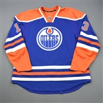 Barker, Cam<br>Blue Retro Set 3<br>Edmonton Oilers 2011-12<br>#13 Size: 58+
