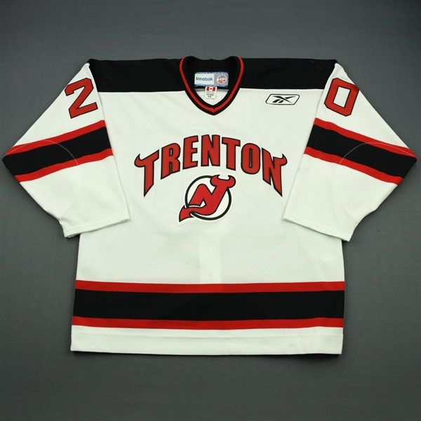 Kang, Matthew<br>White Set 1<br>Trenton Devils 2010-11<br>#20 Size: 54