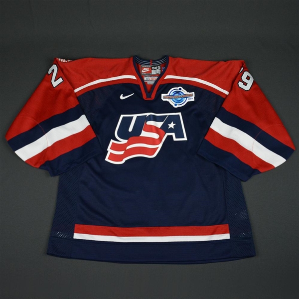 DiPietro, Rick * <br>Blue, World Cup of Hockey, Game-Issued, Autographed<br>Team USA 2004<br>#29 Size: 58G