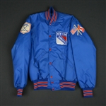Blue Nylon Cosby Jacket - CLEARANCE<br>New York Rangers <br>Size: Medium