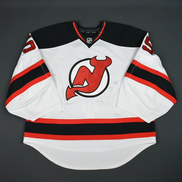 Appleby, Ken<br>White Set 1 - Training Camp Only<br>New Jersey Devils 2015-16<br>#55 Size: 58G