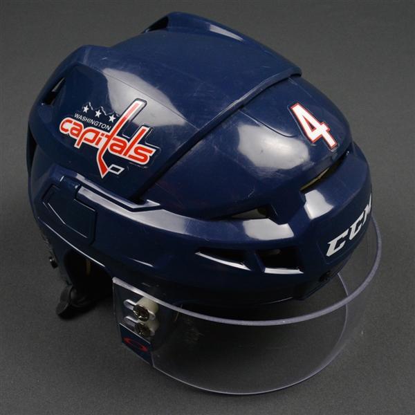 Chorney, Taylor<br>Blue, CCM Helmet w/ Oakley Shield<br>Washington Capitals 2015-16<br>#4 