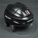 Schenn, Brayden<br>Black Bauer RE-AKT Helmet w/Visor - Photo-Matched<br>Philadelphia Flyers 2013-14<br>#10 Size: 7-71/2