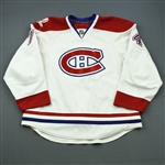 Kostitsyn, Sergei * <br>White Set 2, with 100th Anniversary Centennial patch, Photo-Matched<br>Montreal Canadiens 2009-10<br>#74 Size: 56