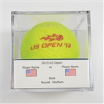 Ana Ivanovic vs. Alexandra Dulgheru<br>Match-Used Ball - Round 2 - Grandstand<br>US Open Womens Singles 2013<br>#8/29/2013 