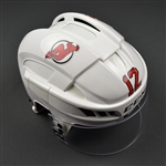 Boucher, Reid<br>White, CCM Helmet w/ Oakley Shield<br>New Jersey Devils <br>#12 